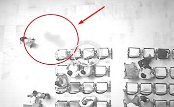 Hayalet görüntülendi: Bekleme salonunda kadını takip etti