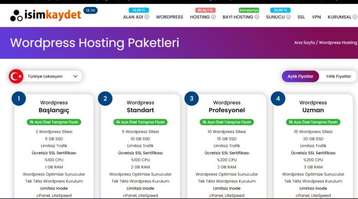 İsimkaydet Hosting