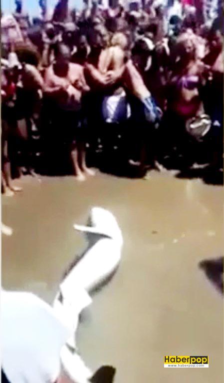 Köpekbalığı-ölmemek-için-can-çekişirken-insanlar-selfie-çekti-video-izle