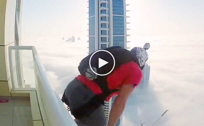 parasutcu-bulutlarin-uzerindeki-gokdelenden-atladi-video-izle-ilginc-haber