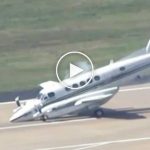 Pilot uçağı burun üstü indirdi