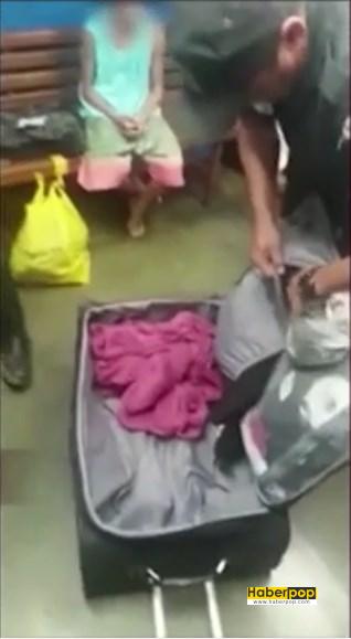 Polisin hava alanında açtığı bavuldan çocuk çıktı haberi