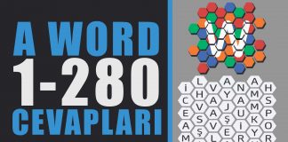 A word kelime oyunu türkçe 1-280 arası cevapları