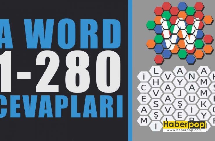 A word kelime oyunu türkçe 1-280 arası cevapları