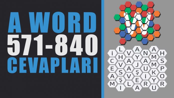 A Word Kelime Oyunu Bölüm Sonu Tüm Cevapları