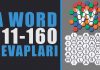 A Word Oyunu Cevapları | 111-160 Amatör Bölüm Sonu