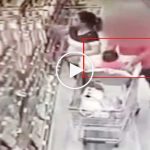 Bebeği annesinin gözleri önünde kaçırmak istedi