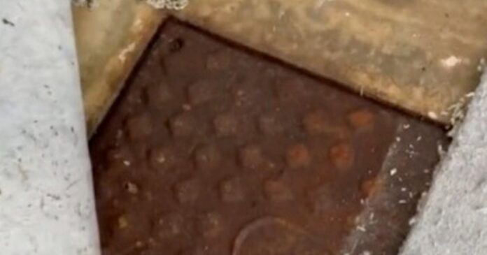 evin halısının altında lağam kuyusu çıktı-rögar kapağı buldu evin halısının altında lağam kuyusu çıktı-rögar kapağı buldu
