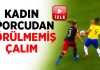 Kadın sporcudan akıllara zarar çalım