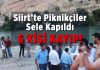 Siirt’te piknikçiler sele kapıldı