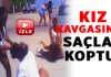 Kız kavgasında saçlar koptu elbiseler yırtıldı