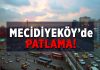 Mecidiyeköy’de korkutan patlama